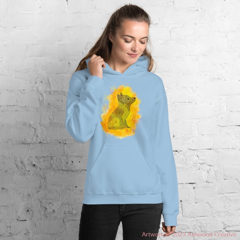 Yellow Fox Unisex Hoodie - Ashwood Creative