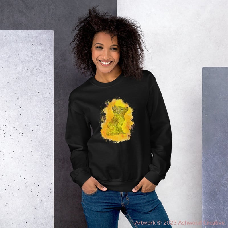 Yellow Fox Unisex Sweatshirt - Ashwood Creative