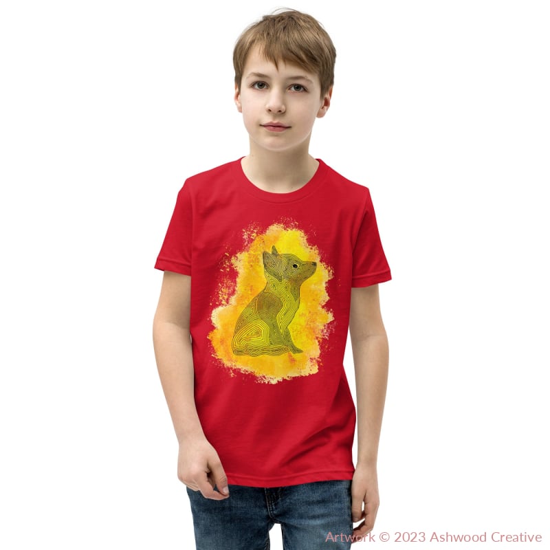 Yellow Fox Youth Short Sleeve T-Shirt Red / S T-Shirt